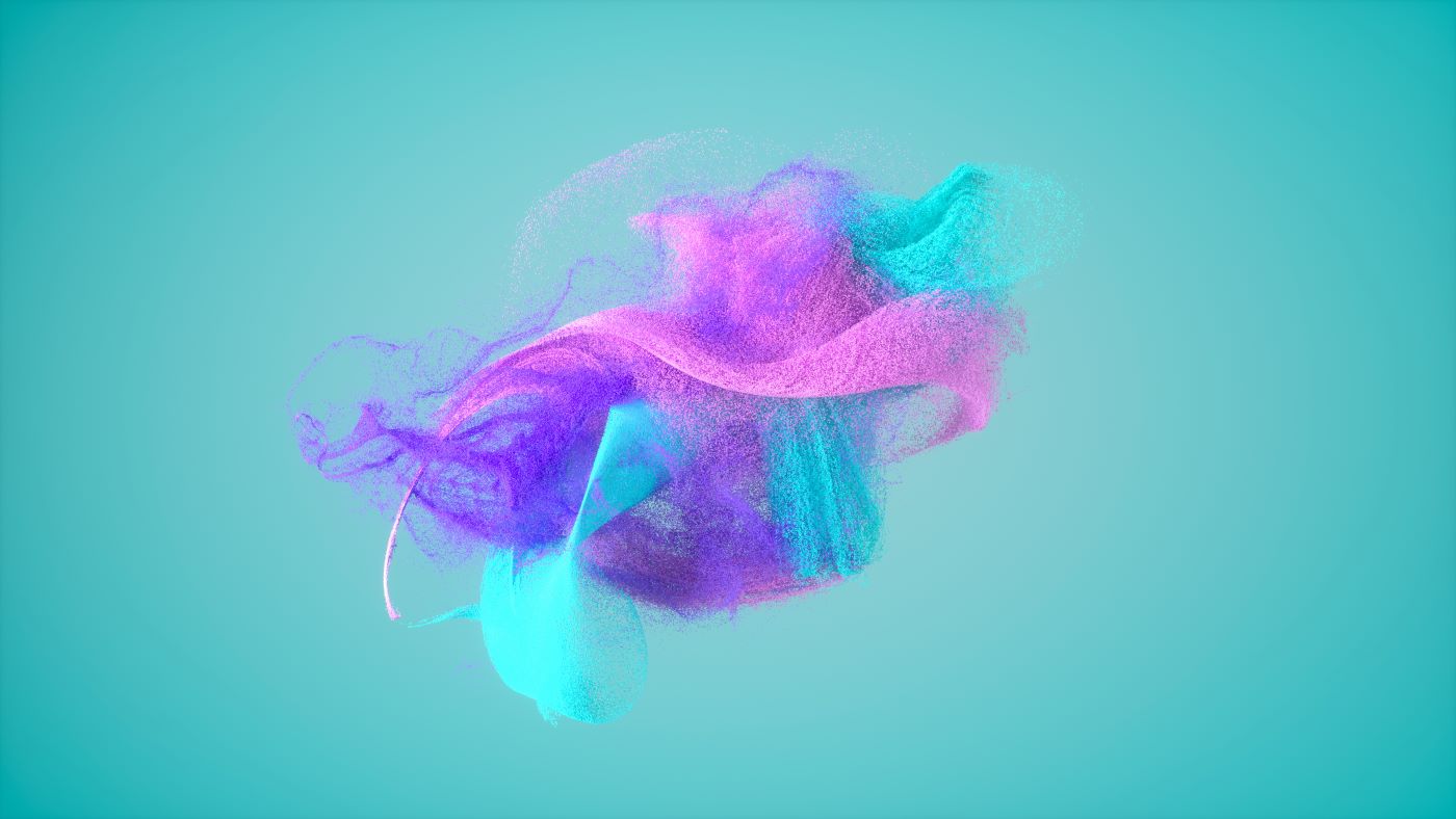 pigments in a cloud movement